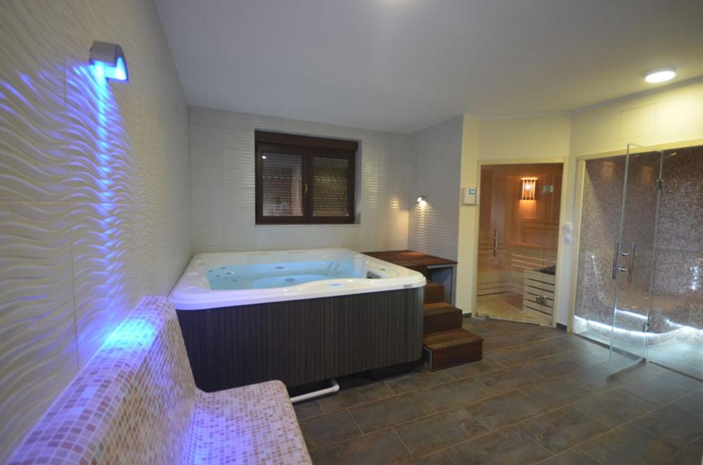 a large bathroom with a tub and a shower at ZLATIBOR 2018 SPA i Wellness in Zlatibor