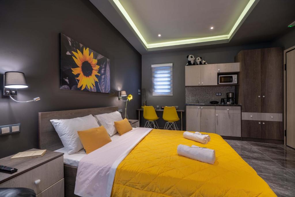 Posteľ alebo postele v izbe v ubytovaní Cool Style Private Apartments