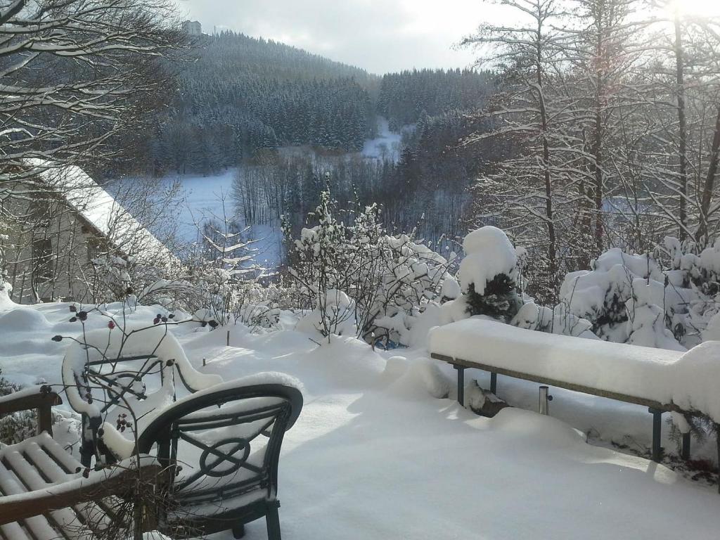 Ferienwohnung Ringbergblick v zimě