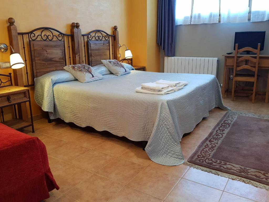 Postel nebo postele na pokoji v ubytování Casa Rural Eguzkilore