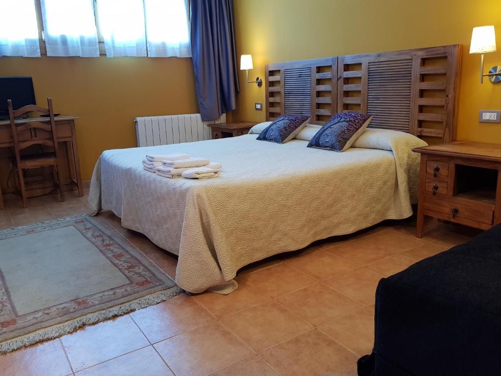 Postel nebo postele na pokoji v ubytování Casa Rural Eguzkilore