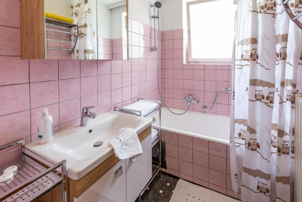 Koupelna v ubytování Ferienwohnung Metzler - Blick auf die Berge