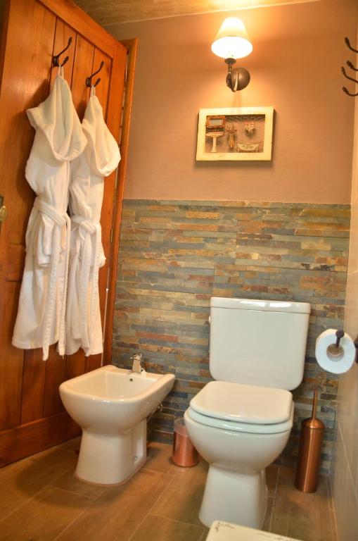 Koupelna v ubytování CABAÑA LA TOSCANA