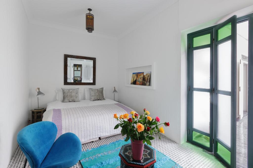 Letto o letti in una camera di Riad Albatoul