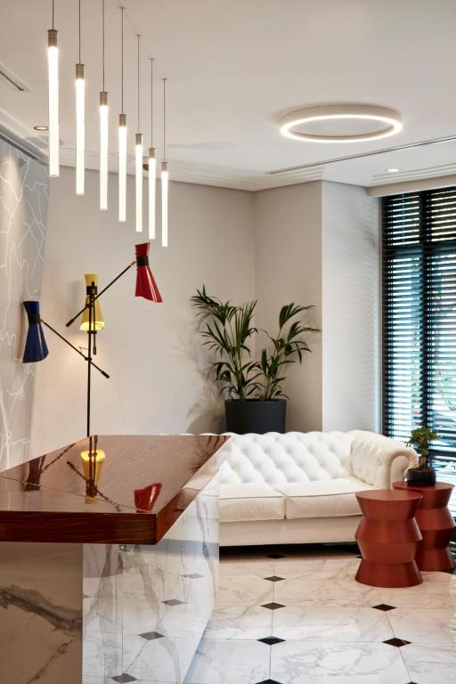 Posezení v ubytování Antigon Urban Chic Hotel, Thessaloniki