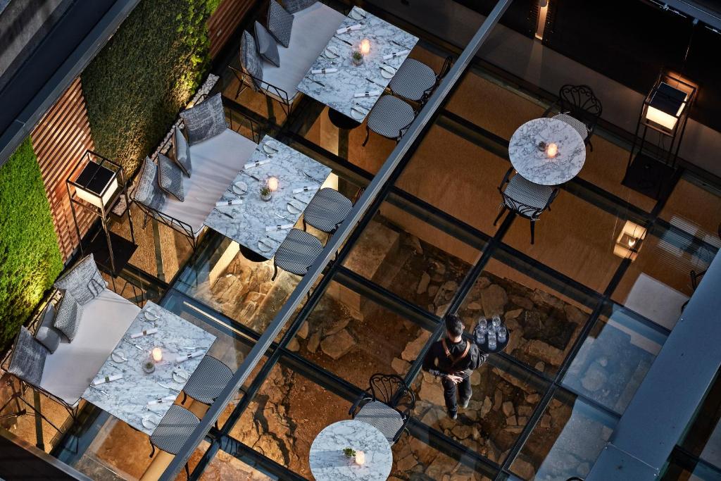Restaurace v ubytování Antigon Urban Chic Hotel, Thessaloniki
