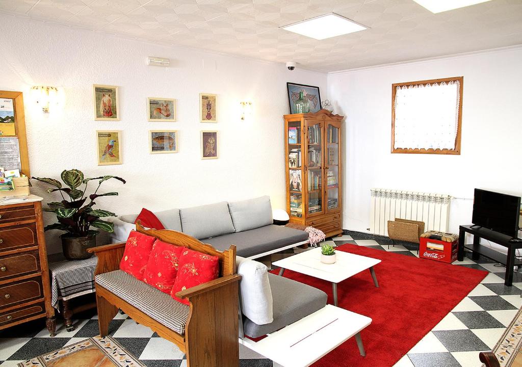 Posezení v ubytování Hostal Fonda Prat