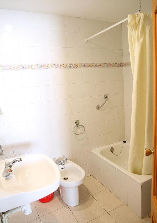 Koupelna v ubytování Hostal Fonda Prat