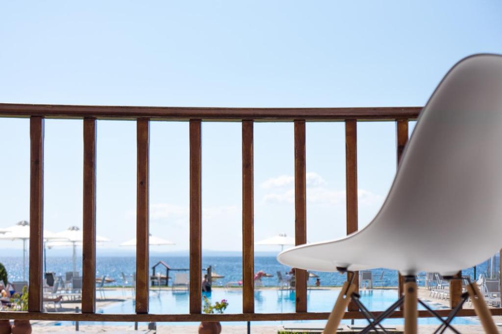 Balkón nebo terasa v ubytování Alkinoos Beach Hotel