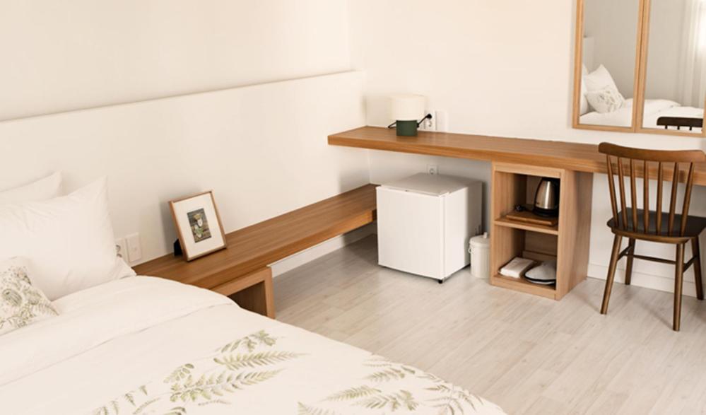 Kuchyň nebo kuchyňský kout v ubytování Hotel Kyungsung