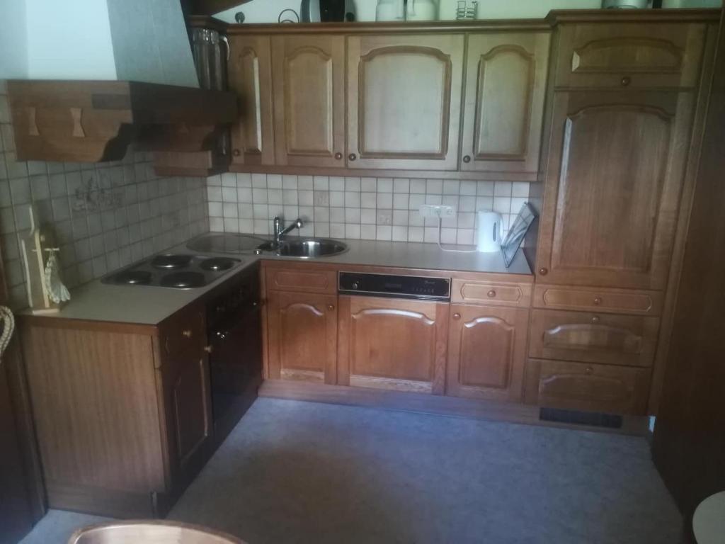 Kuchyňa alebo kuchynka v ubytovaní Haus Pechtl