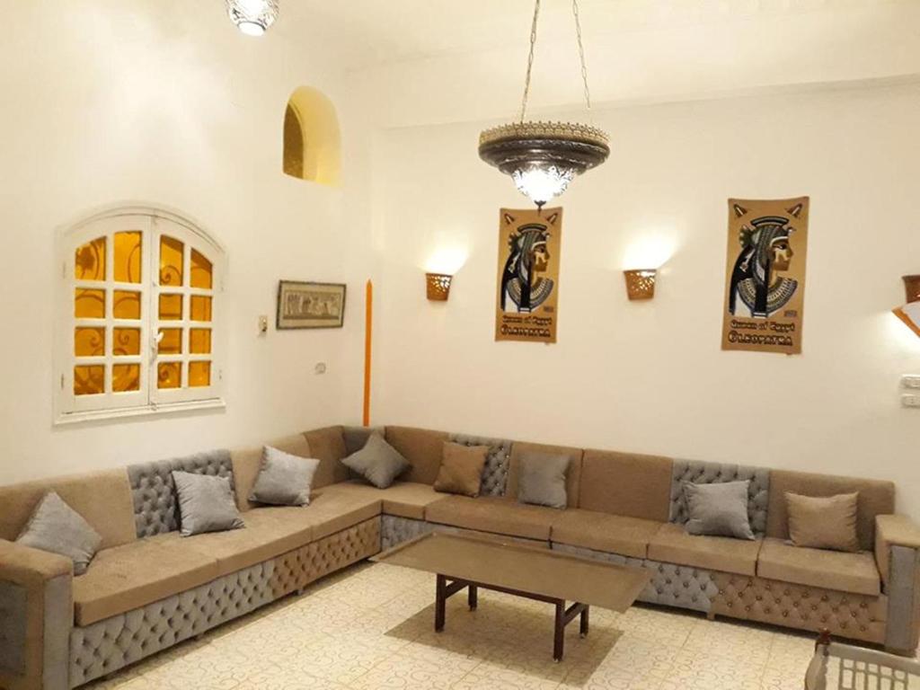 Posezení v ubytování Cleopatra Hotel Luxor