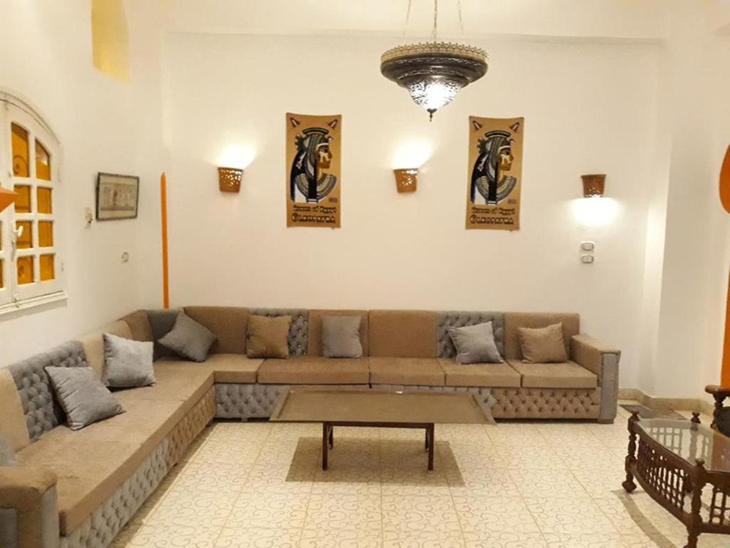 Posezení v ubytování Cleopatra Hotel Luxor