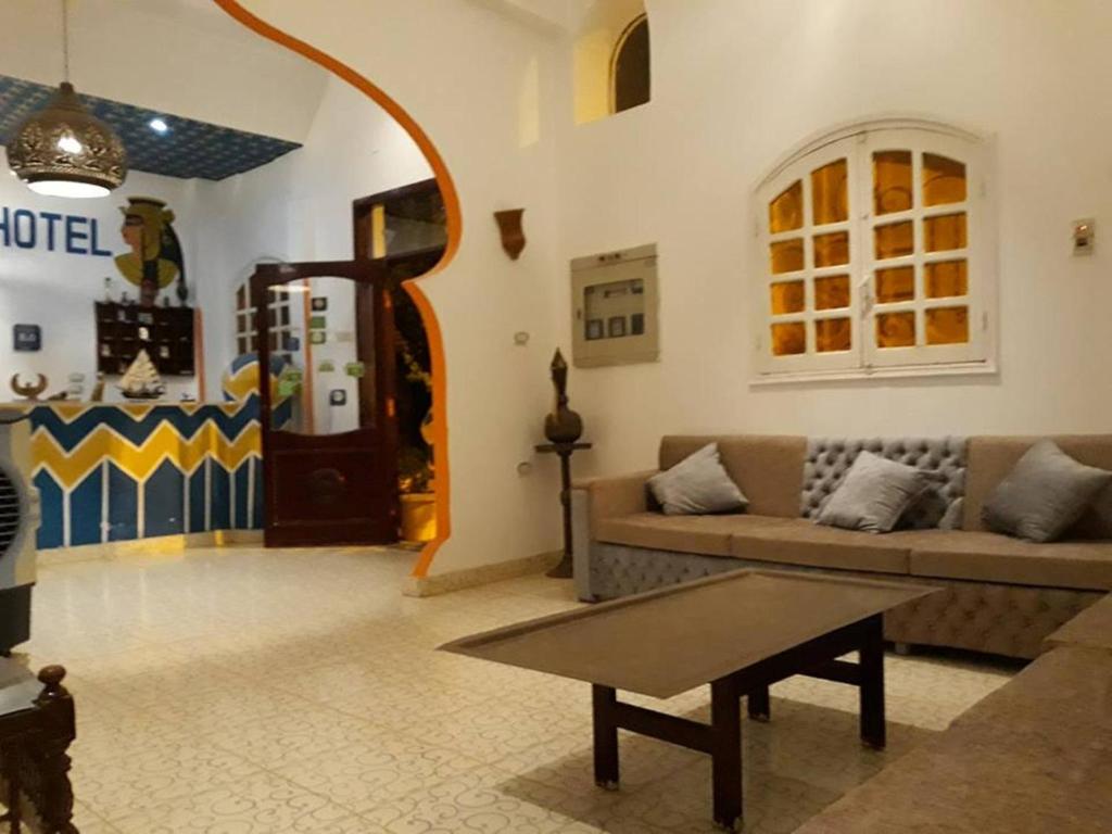 Posezení v ubytování Cleopatra Hotel Luxor