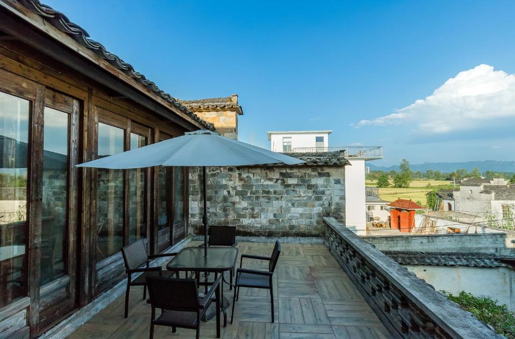 Balkón nebo terasa v ubytování Pig's Boutique Hotel Bishan