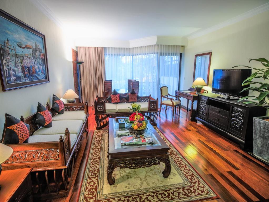 Posezení v ubytování Angkor Palace Resort & Spa