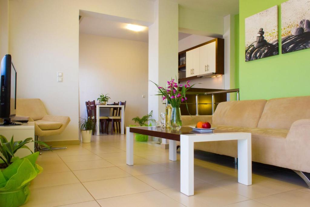 Posezení v ubytování Esthisis Suites Chania
