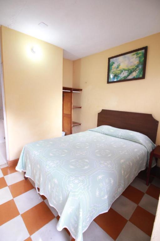Postel nebo postele na pokoji v ubytování Hotel Bugambilias