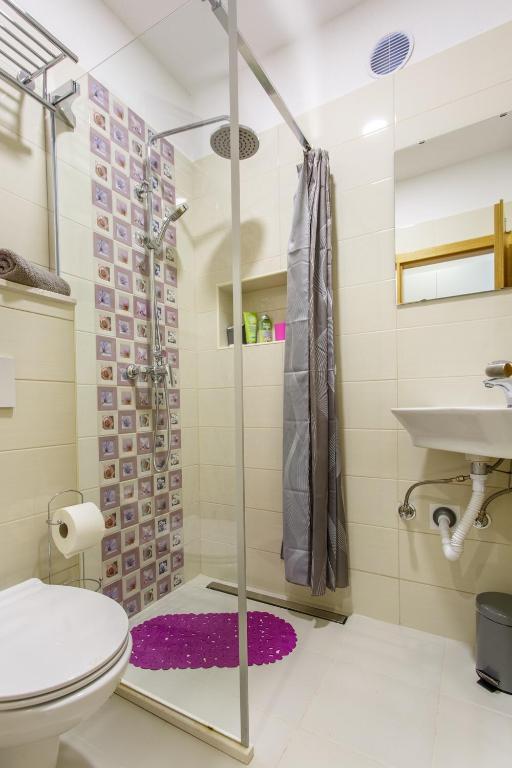 Koupelna v ubytování Apartments Franičević