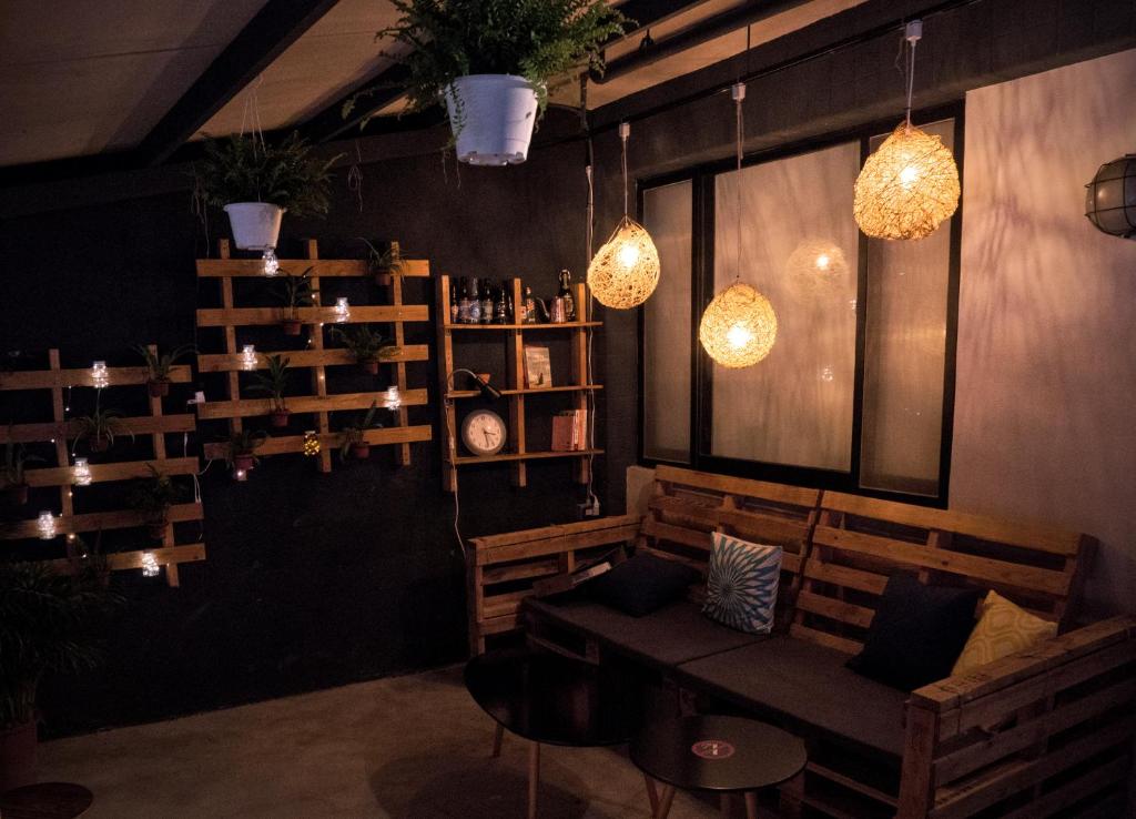 Posezení v ubytování DONGMEN 3 Hostel