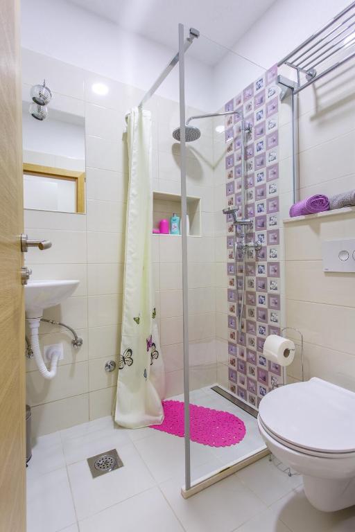 Koupelna v ubytování Apartments Franičević