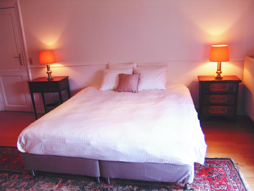 Postel nebo postele na pokoji v ubytování Louise Chatelain suites