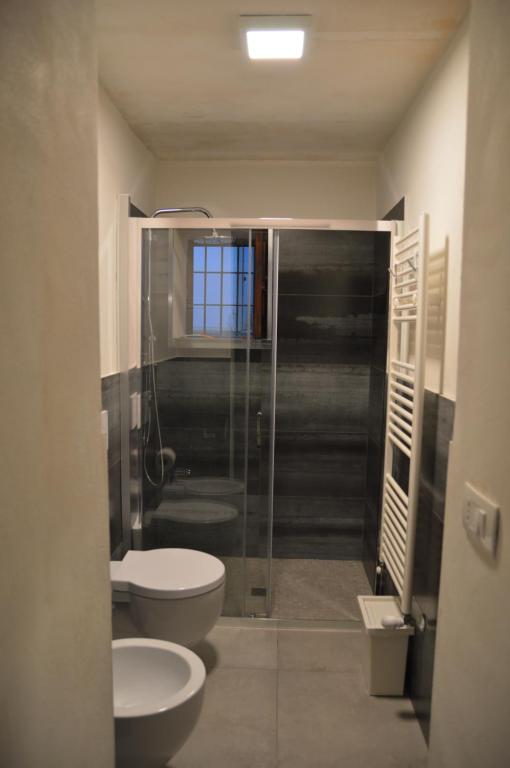 Koupelna v ubytování Lucernaio Rooms