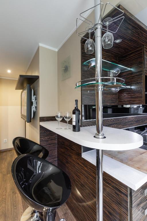 Kuchyň nebo kuchyňský kout v ubytování Apartament Coffee Zakopane
