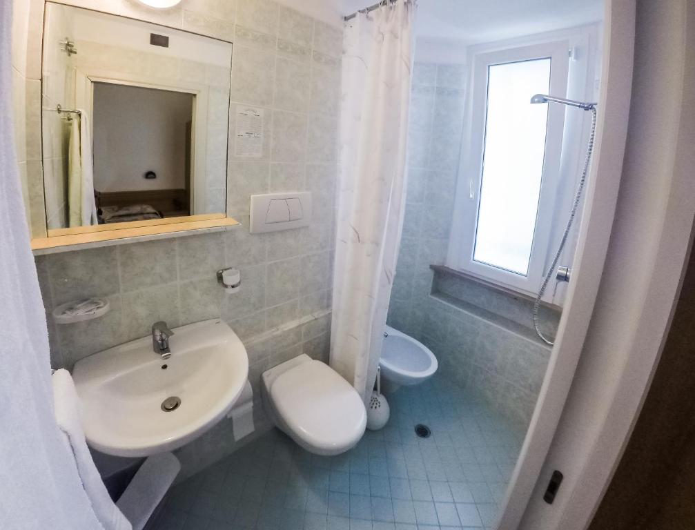 Koupelna v ubytování Hotel Trianon