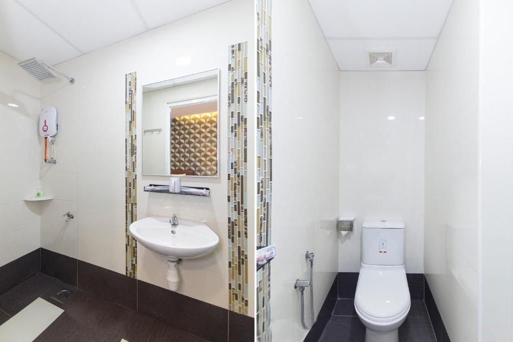 Koupelna v ubytování Palazzo Hotel Kulai