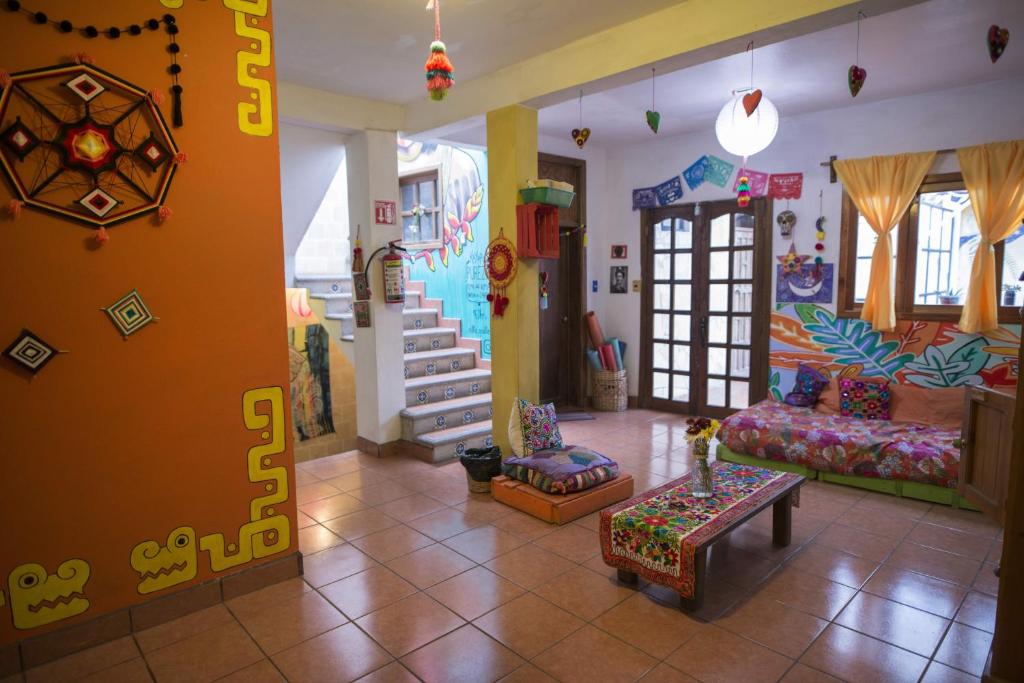 Posezení v ubytování Hostal La Isla