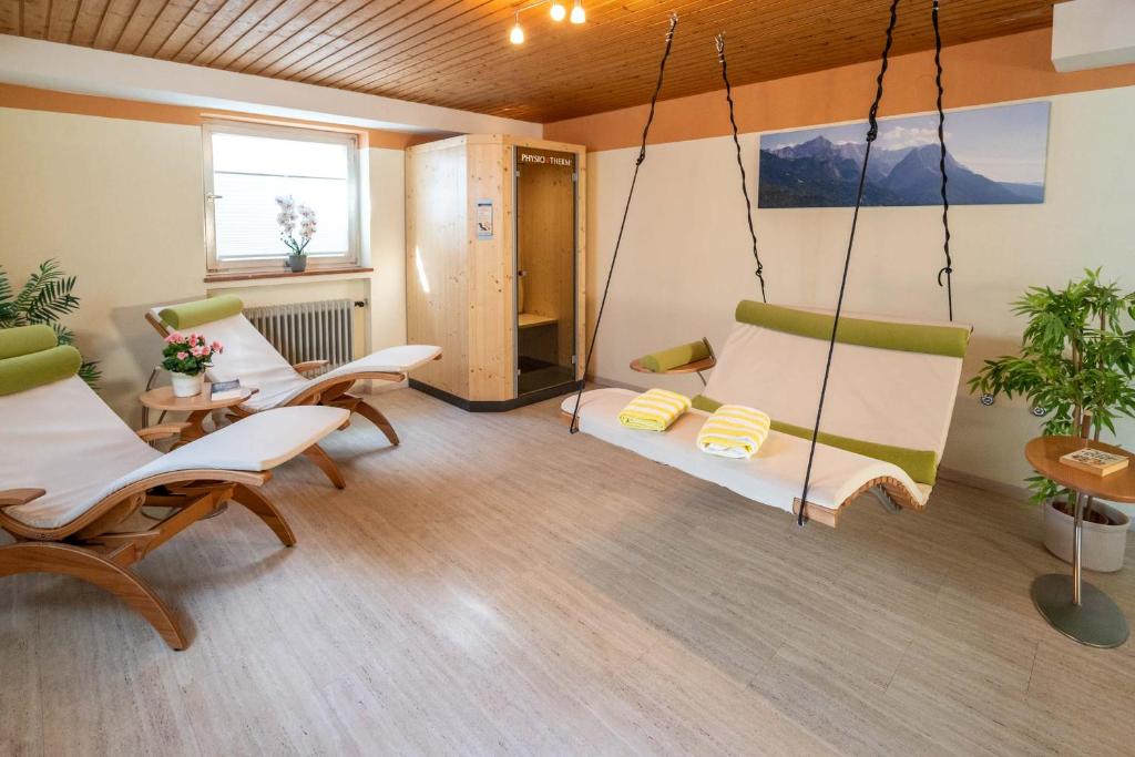 Posezení v ubytování Hotel Garni Brunnthaler