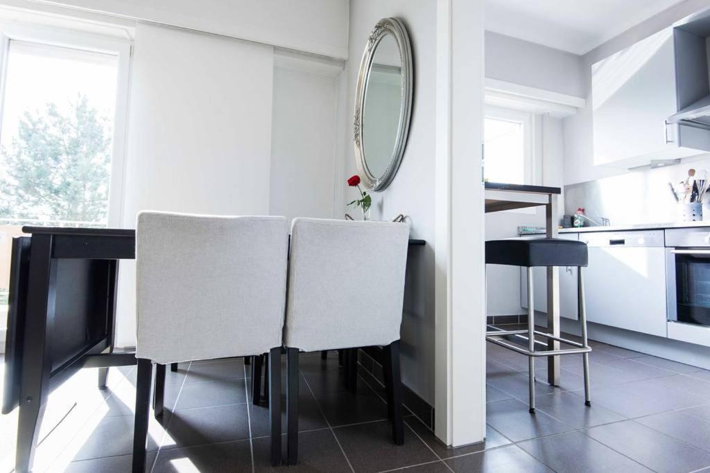 Kuchyň nebo kuchyňský kout v ubytování 2 Bedroom Penthouse in Gasperich