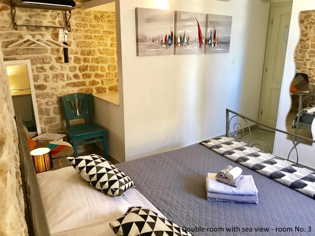 Posteľ alebo postele v izbe v ubytovaní City Rooms Šibenik