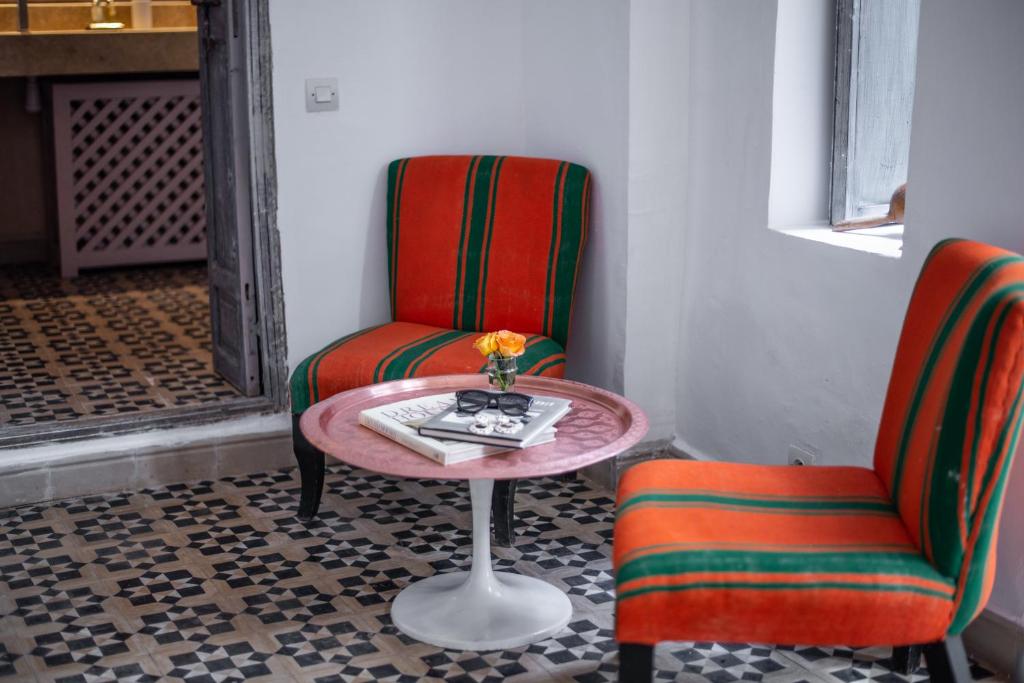 Posezení v ubytování Riad Dar Tmania