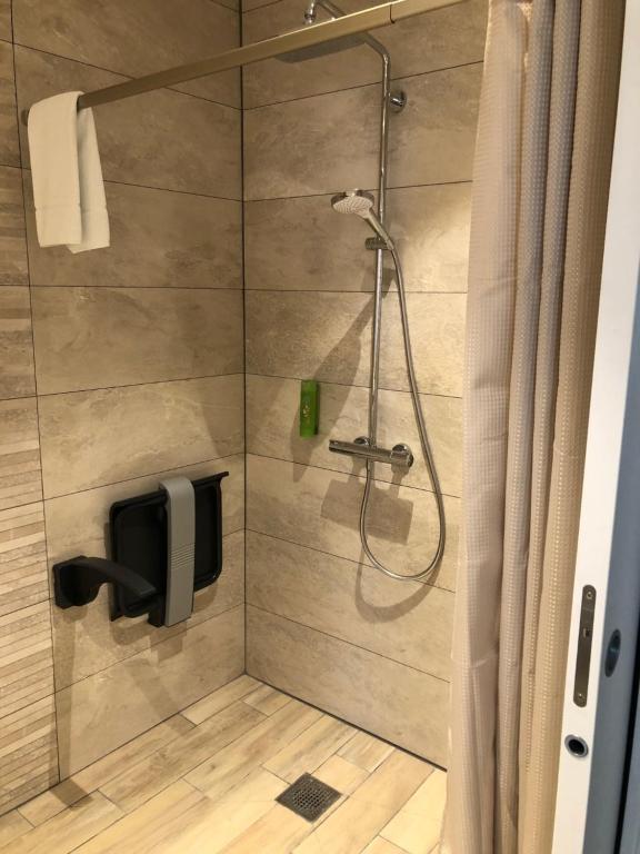Koupelna v ubytování Hôtel Catalpa