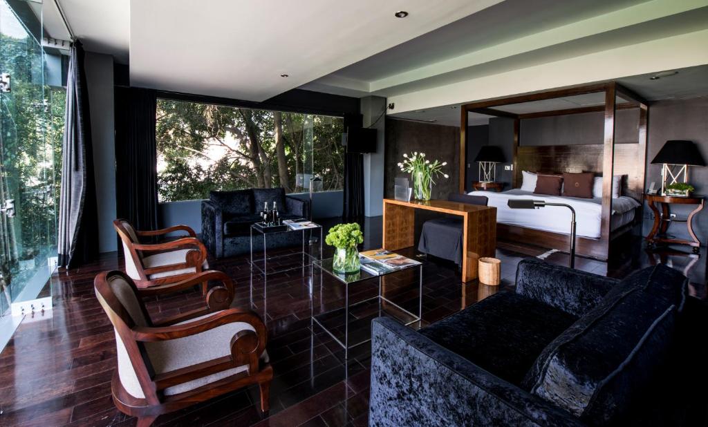 Posezení v ubytování Demetria Hotel