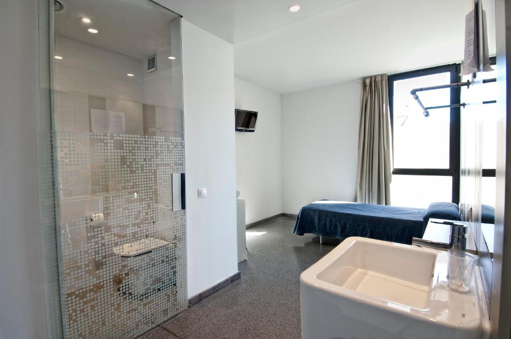 Koupelna v ubytování Hostal La Creu