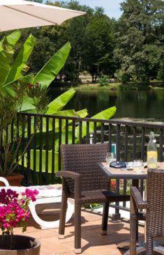 Zahrada ubytování Logis hotel les flots bleus