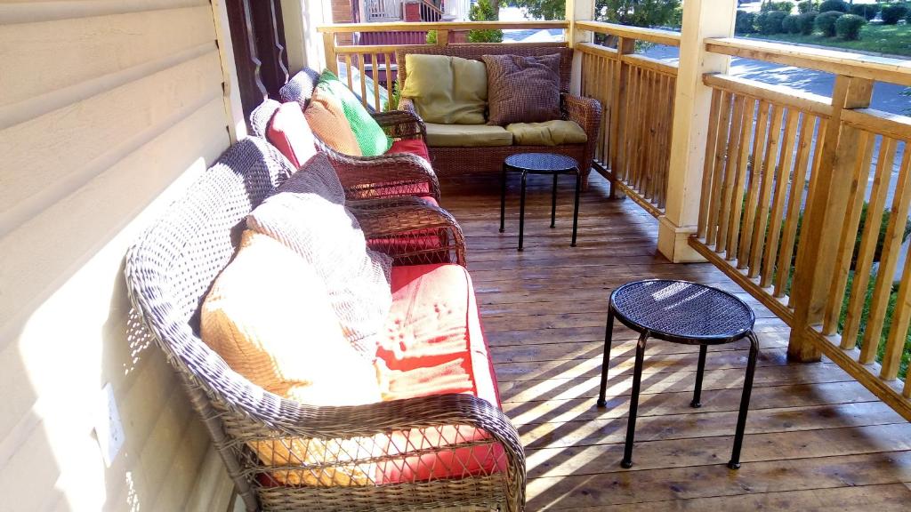 Balkón nebo terasa v ubytování Ottawa Backpackers Inn