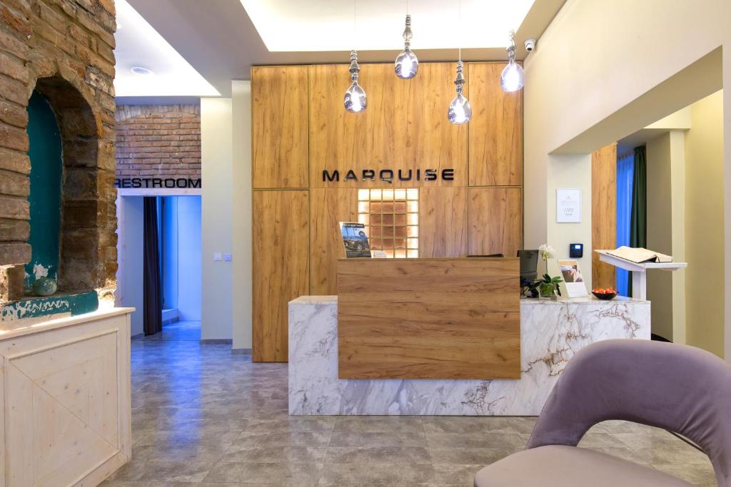 Posezení v ubytování Marquise Hotel Garni
