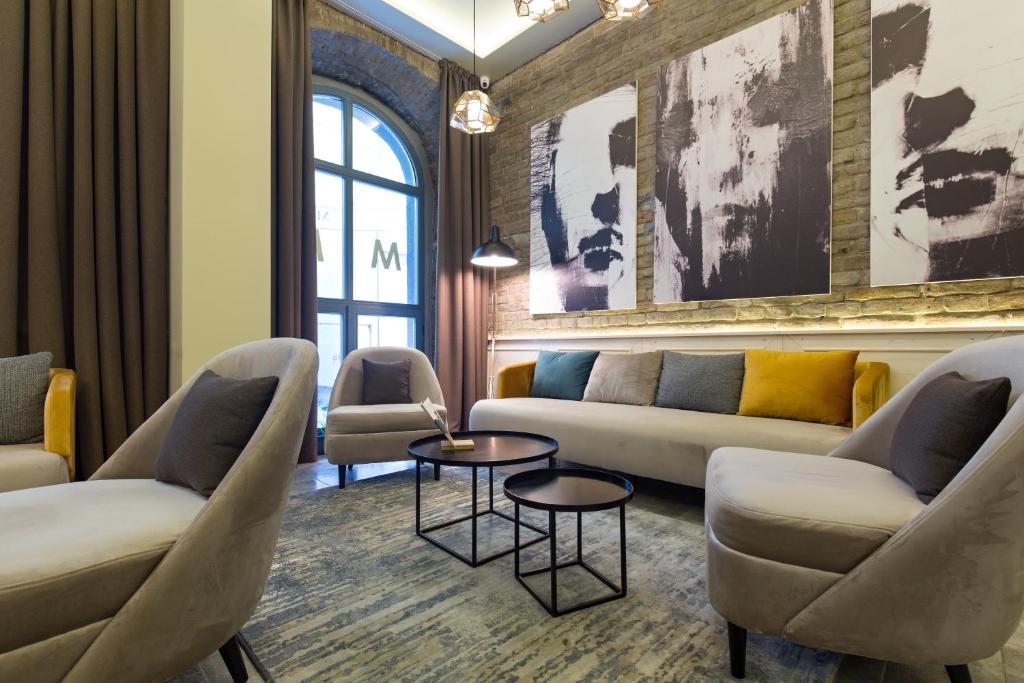 Posezení v ubytování Marquise Hotel Garni