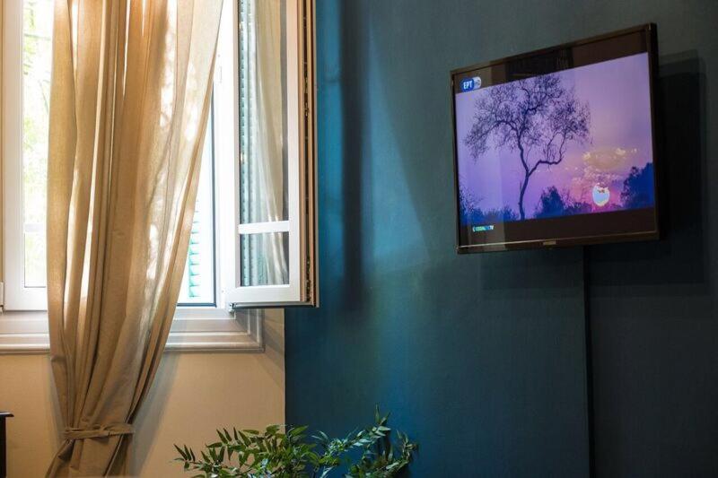 A television and/or entertainment centre at Thessaloniki Loxandra's House
