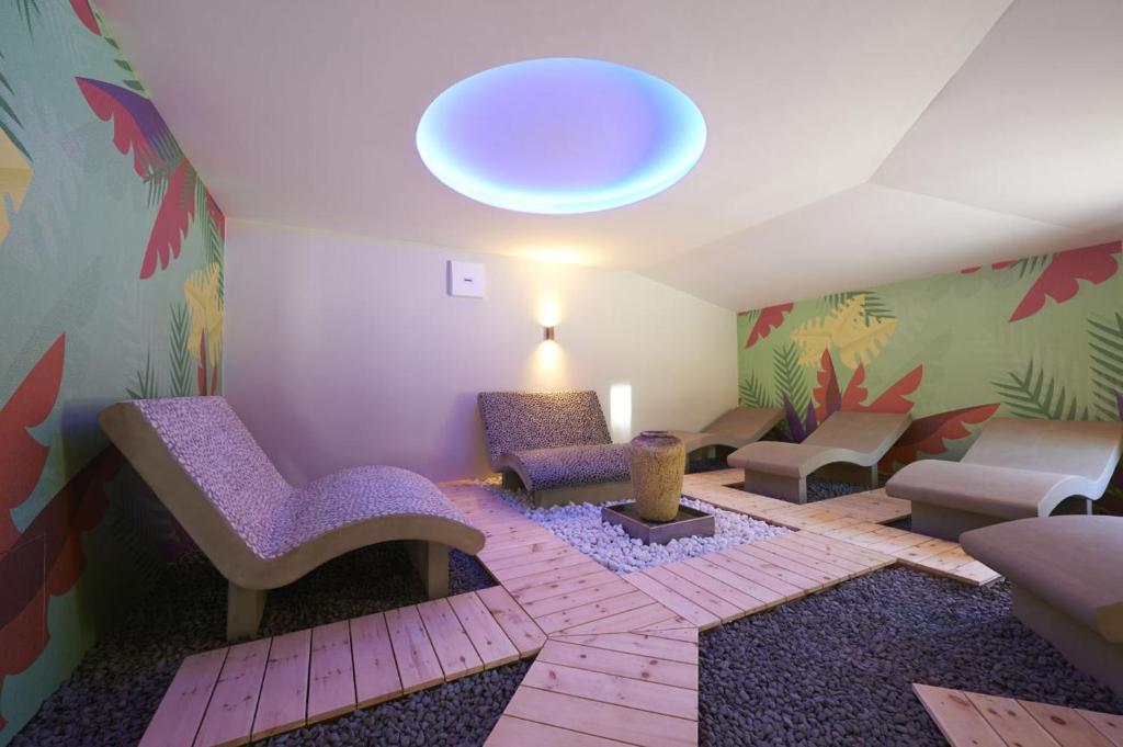 Posezení v ubytování Vegan Hotel La Vimea