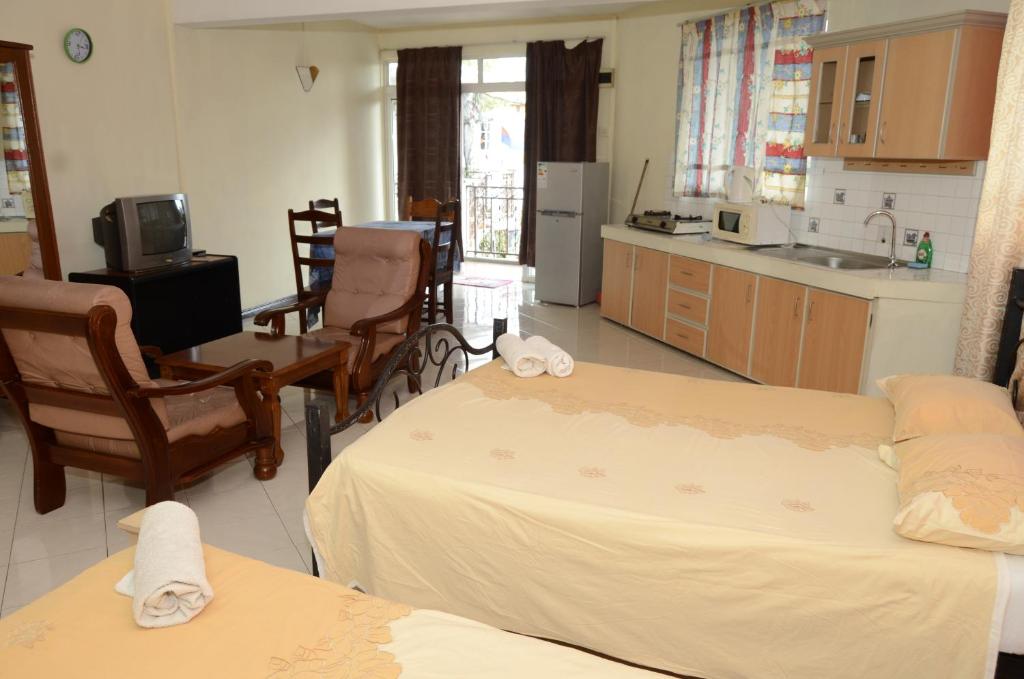 Kuchyň nebo kuchyňský kout v ubytování Dookee House