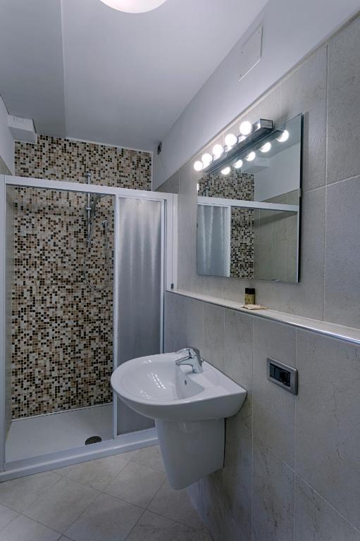 Koupelna v ubytování Hotel Guerrato