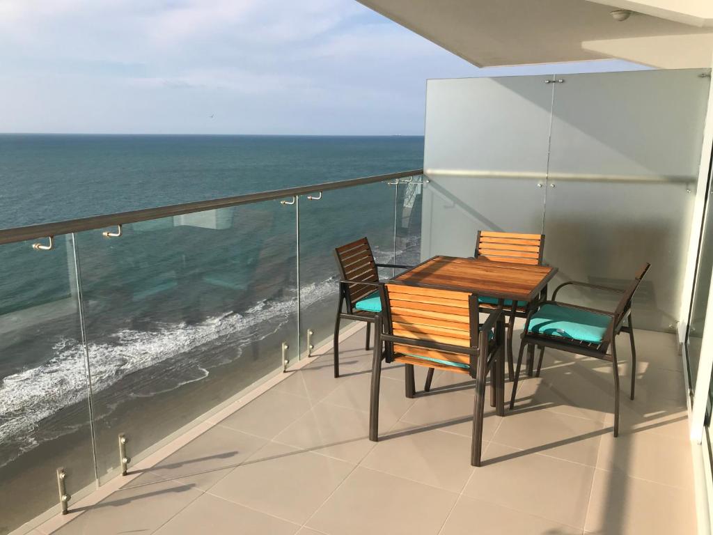 Balkón nebo terasa v ubytování Resort Playa Azul Departamentos frente al mar