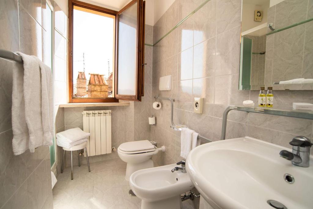 Koupelna v ubytování Hotel Fonte Cesia