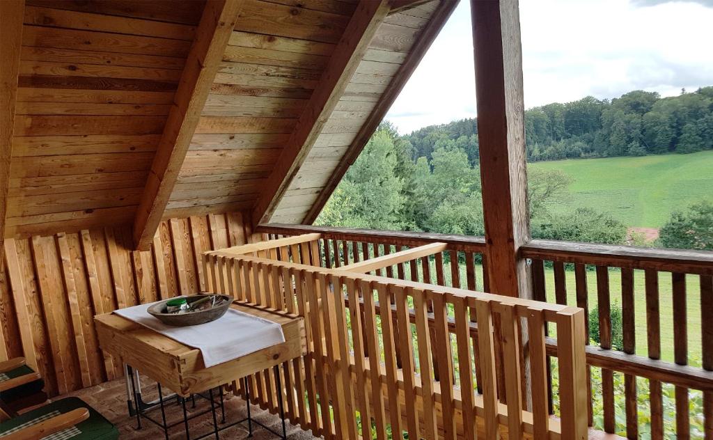 Balkón nebo terasa v ubytování Sonnenhaus Grandl