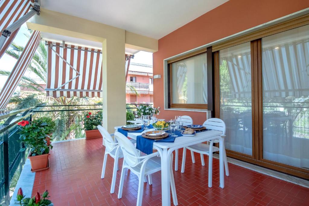 Balkón alebo terasa v ubytovaní Solymar Apartments